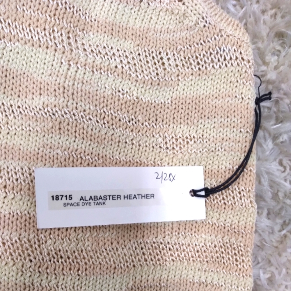 White + Warren alabaster heather space dye knit sweater tank - Picture 5 of 7